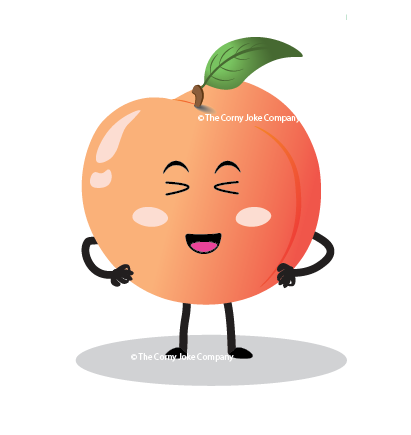 Peach jokes from the Corny Joke Company